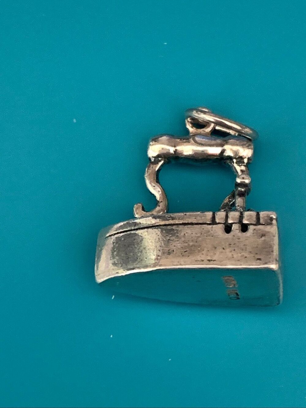 .925 Vintage Flat Iron Sterling Silver Jewelry Charm #clothing